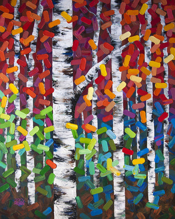 Confetti Forest Wood Jigsaw Puzzle