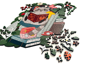 Book Bandit Wood Jigsaw Puzzle