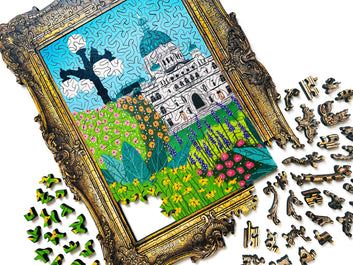 Garden City Wood Jigsaw Puzzle