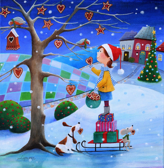 Iwona Lifsches Frohe Weihnachten Holzpuzzle