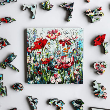 Michelle Austen Blooming Hope Wooden Jigsaw Puzzle