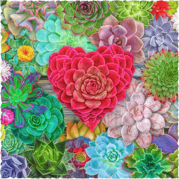 Succulent Love (201 Piece Wooden Jigsaw Puzzle