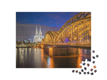 Night View of Cologne Cathedral in Cologne, Germany