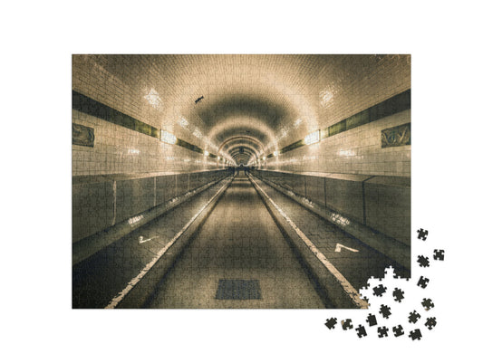 Historic Elbtunnel in Hamburg