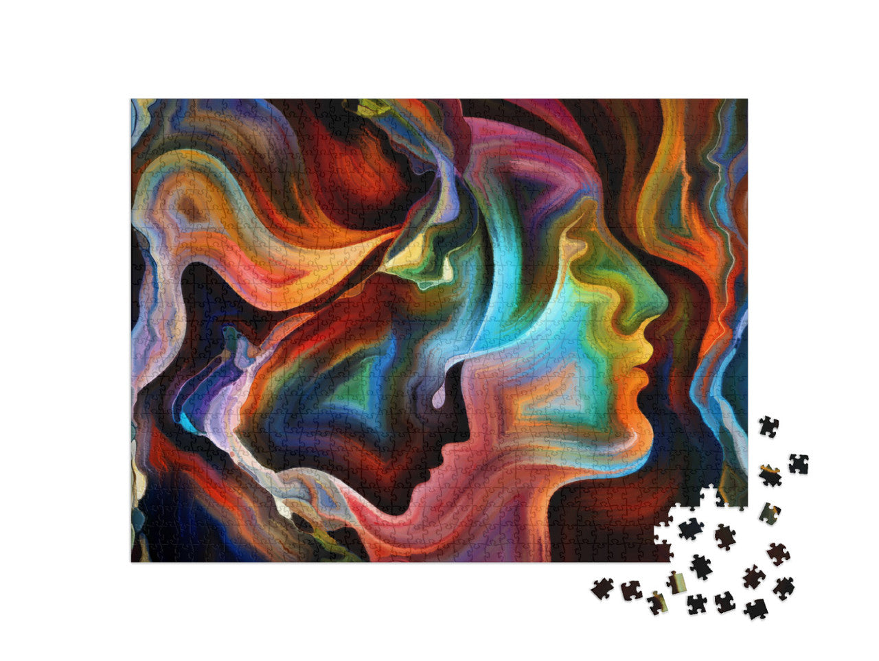 Forces of Nature Series. Arrangement of Colorful Paint