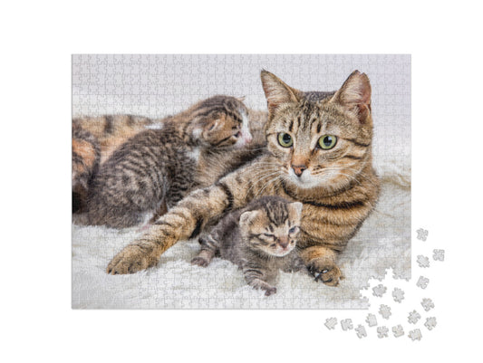 Mom Mother Cat & Baby Cat Kitten